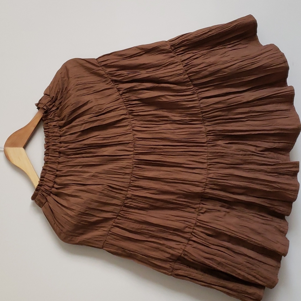 Zara Girls Brown Tiered Skirt